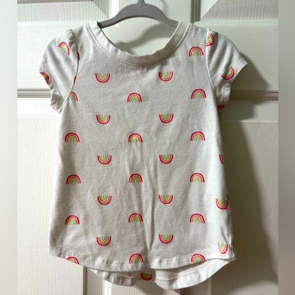 Cat & Jack Other - Cat & Jack White Tee with Rainbow Print